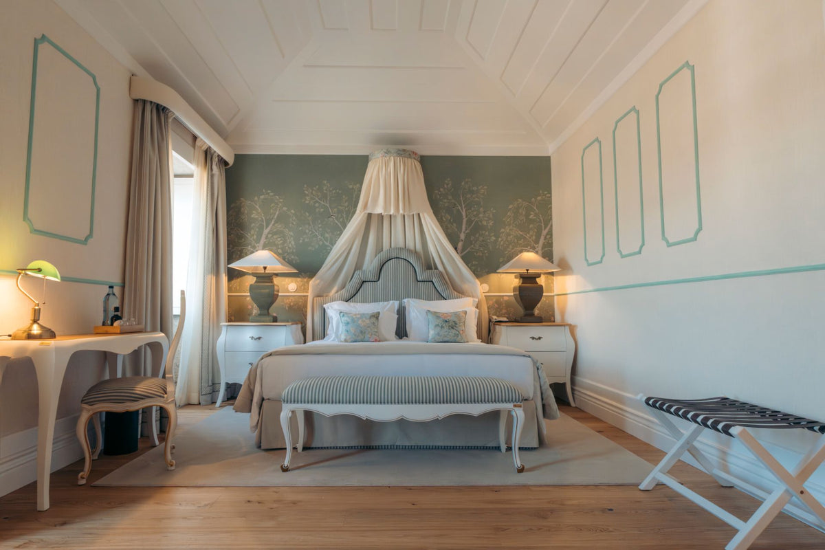 Elegant guest room at Pacheca The Wine House Hotel