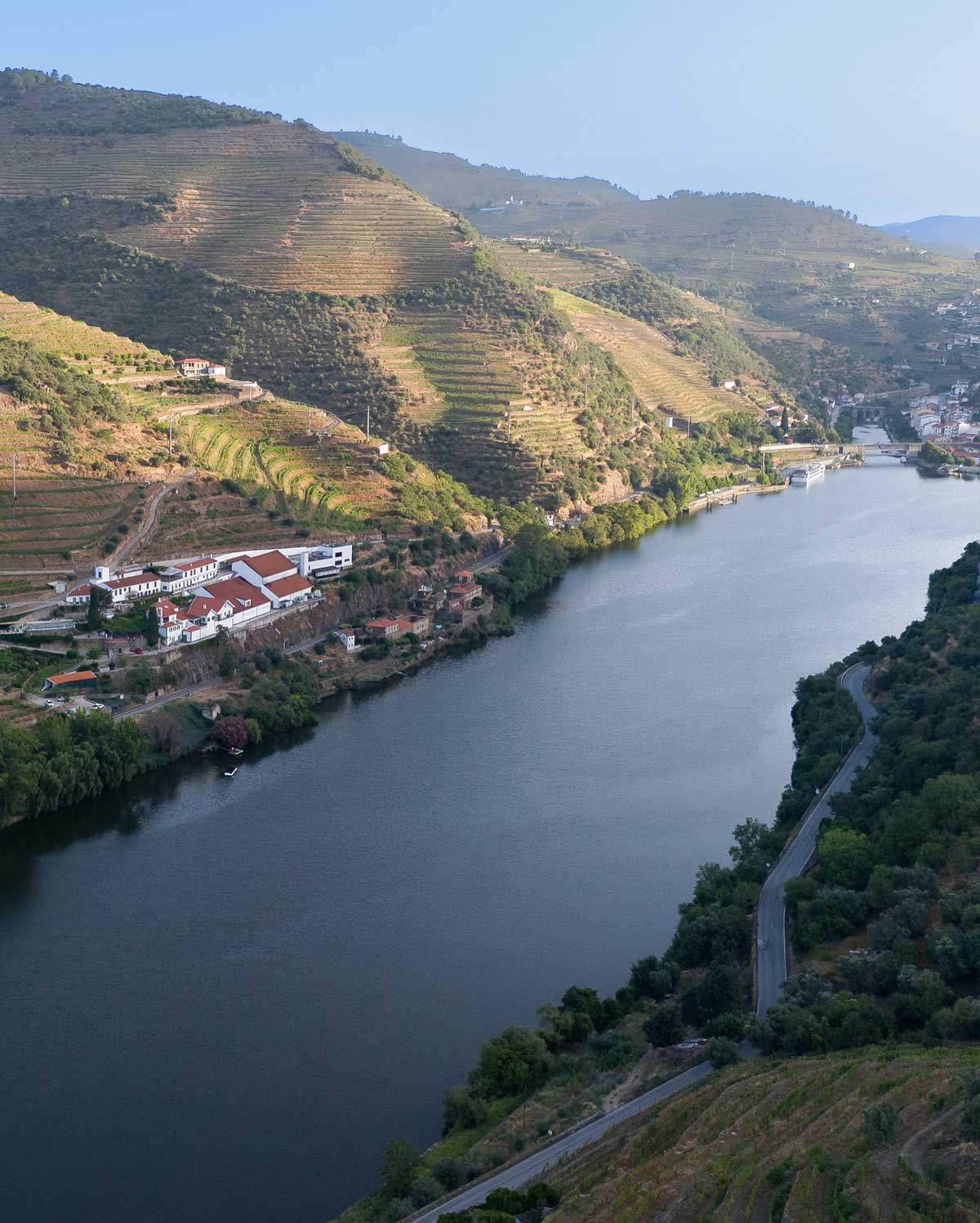 Quinta de la Rosa wine estate overlooking the Douro River near Pinhão