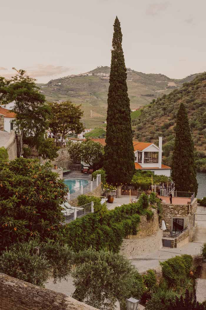 Quinta do Vallado wine hotel surrounded by Douro Valley scenery